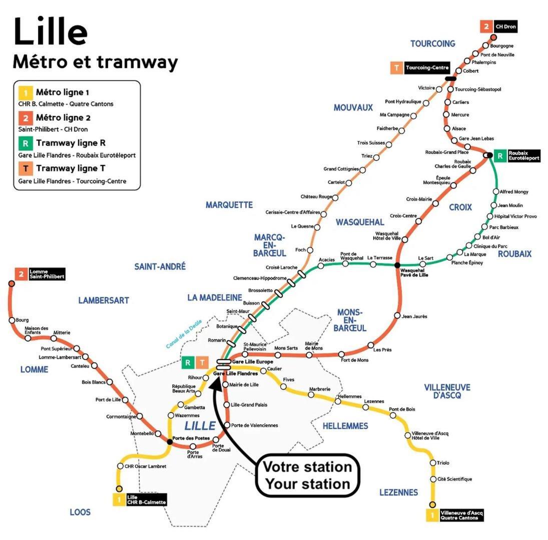 Lille Hypercentre / Gares - Superbe Studio Equipe Eksteriør bilde